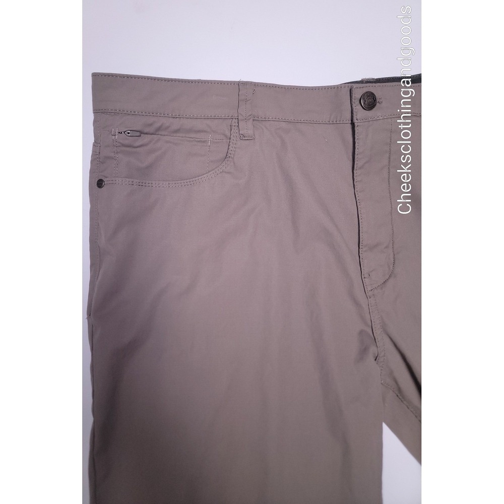 English Laundry Mens 5-Pocket Tech Pants Taupe Brown 42x32 Straight Leg Stretch - Picture 6 of 11